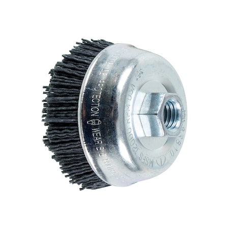 Pferd M-Brad Cup Brush, .040 SiC, 120Grit, 3-1/2 83810